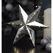 Habitat 48 Chasing LED Lights Christmas Star - Silver