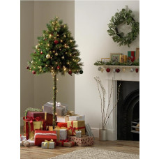 Habitat 6ft Half Parasol Christmas Tree - Green