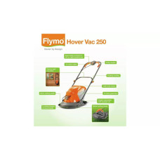 Flymo Hover Vac 250 Collect Electric Hover Lawnmower - 1400W