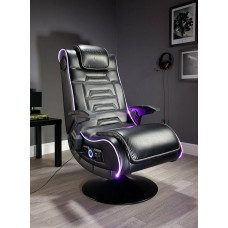 X-Rocker Evo Pro 2.1 Audio Neo Fibre LED Gaming Chair - Black