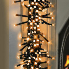 Premier Decorations 960 LED & Timer Christmas Cluster Lights - Vintage Gold