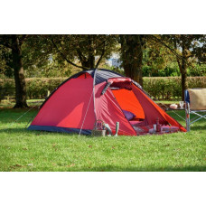 Pro Action 4 Man 1 Room Dome Camping Tent - Red