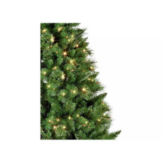 Premier Decorations Pre-Lit Ridgemere Pine Dew Drop 6ft Christmas Tree - Green