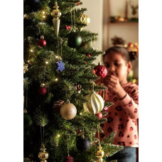 Habitat 75 Pack Of Mixed Christmas Baubles - Multicoloured