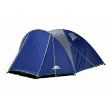 Trespass 4 Man 1 Darkened Room Dome Camping Tent - Blue