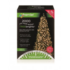 Premier Decorations 2000 Timer TreeBright Christmas Tree Lights - Warm White