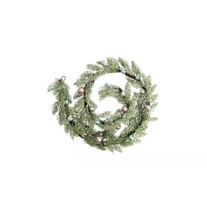 Home 6ft Pre-Lit Foliage and Baubles Christmas Garland