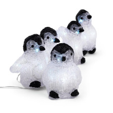 Home 5 Piece Light Up LED Penguin String Lights Christmas Decoration Indoor Outdoor
