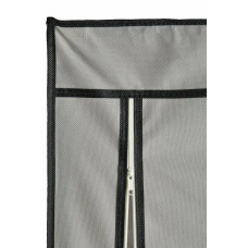 Home Triple Modular Fabric Wardrobe - Grey & Black