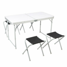 Pro Action 120cm Folding Table With 4 Stools