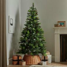 Home 68cm Wicker Christmas Tree Skirt - Brown