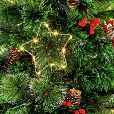 Premier Decorations 4ft LED Snow Tipped Christmas Tree - Green