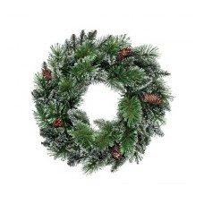 Heart of House Prelit Wreath Christmas Decoration - Snowtipped